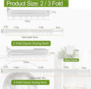 Clothes Drying Rack, Laundry Drying Rack Wall Mount, 3-Fold Wall Mounted Clothes Drying Racks for Hanging Clothes, Foldable & Sturdy Space Saver for Laundry Room -White by CozyNest Decor