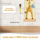 Personalized Name Growth Chart Wall Decor for Kids – Canvas Removable Height Chart Measuring Ruler 59" x 7.9" (Giraffes) by TinyTreasures Baby Boutique