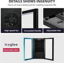 Beverage Refrigerator and Cooler, 126 Can Mini fridge with Plastic Door, Beverage Cooler with Digital Temperature Display & Adjustable Shelves for Soda Beer or Wine, Black by CozyNest Decor