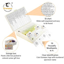30 Prepared Microscope Slides with Specimens for Kids Students - Insects, for Biological Science Lab, Children's Science Education, Homeschooling Use by TinyTreasures Baby Boutique