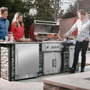 Tylza Outdoor Refrigerator 24 Inch Wide, Stainless Steel Beverage Refrigerator 176 Can for Undercounter Built-in or Freestanding, for Home and Patio, Water Proof, Fast Cooling, Low Noise, 37-65 °F by CozyNest Decor