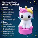 Unicorn Figurine Cartridge – Projects 5 Stories and 5 Songs, Over 30 Minutes of Audio Content | Gift and Toy for Ages 3+ by TinyTreasures Baby Boutique