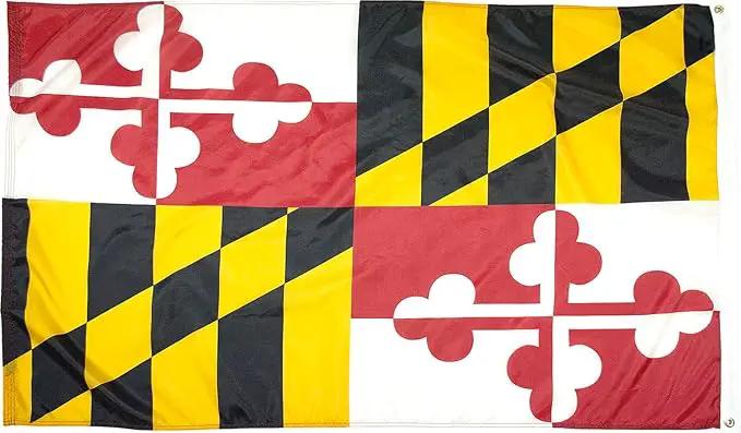 FlagSource Maryland Nylon State Flag, Made in USA, 5x8', photo 2 of 6