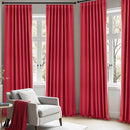 ANRODUO Back Tab Blackout Curtains for Bedroom Living Room, Rod Pocket Pinch Pleated Thermal Insulated Room Darkening Curtains 54 Inches Long 2 Panels, Red, 42 x 54 Inch by TinyTreasures Baby Boutique