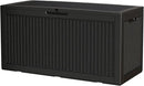 100 Gallon Storage Box, Waterproof Resin Deck Box with Hydraulic Piston Design, Lockable Storage Bench for Package Delivery, Storage Bin for Patio Cushions, Garden Tools, Black by CozyNest Decor