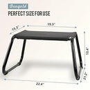 Outdoor Ottomans,Patio Foot Rest Portable Side Table Solid Steel Frame Small Seat All Weather Footrest for Indoor Outdoor Use 2 Pieces Black by CozyNest Decor