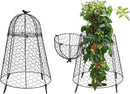 Plant Protector Chicken Wire Cloche 2 PCS, Plant Protectors from Animals, 18.7×12 Inch Large Garden Cloches for Plants, Sturdy 2-in-1 Cloche Dome for Plants, Plant Protectors for Easy Pruning by GreenHaven Gardens