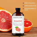 Majestic Pure Grapefruit Essential Oil with Glass Dropper - Huge 4 Fl Oz - 100% Pure and Natural Grapefruit Oil - Premium Grade Essential Oils for Diffuser, Aromatherapy, Soap and Candle Making by CozyNest Decor