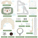 Costzon Kids Basketball Hoop, Toddler Sports Activity Center w/ 5 Adjustable Height Levels, Basketball Soccer Golf Game Set, Indoor Outdoor Basketball Hoop Set Gift for Baby Infant by TinyTreasures Baby Boutique
