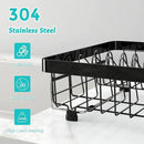 MAJALiS Dish Drying Rack in Sink -Expandable Stainless Steel Over Sink Dish Rack (11.3''-17''), Adjustable Capacity Dish Strainers for Kitchen Sink Counter with Utensil Holder, Black by CozyNest Decor