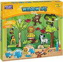 Imagimake Window Art Jungle Suncatcher Kit | Kids Crafts Supplies | Girls Toys Age 6-8 | Arts and Crafts for Kids Ages 8-12 | Creative Fun Craft Kit | Gifts for 5 Year Old Boys & Girls by TinyTreasures Baby Boutique