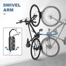 QAQ Swivel Bike Wall Mount, Vertical Bike Rack Garage Holds Up to 66lbs, Bike Hooks for Garage Space-Saving, Easy to Install - 2 Pack by GreenHaven Gardens