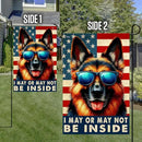 American Flag-Funny German Shepherd Dog American Flag TQN2748F, House Flag (29.5" x 39.5")-USA Flags Premium Polyester-Decorative Indoor Outdoor Flag by GreenHaven Gardens