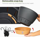 QCQHDU 2 Pack Hanging Planters for Indoor Outdoor Plants, 10 Inch Hanging Baskets Flower Pots with Reservoir Tray & Visible Water-Level by CozyNest Decor