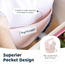 Tiny Twinkle Mess Proof Baby Bibs for Eating - Waterproof, Wipeable Bibs - Toddler Bibs - Travel Friendly - PFAS, PVC, BPA, Phthalate Free - Baby Food Bibs(3 Pack,Taupe, Rose) by TinyTreasures Baby Boutique