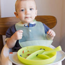 Olababy 100% Silicone Suction Plate | Toddler Plates with Suction | Divided Plates for Kids | Self Feeding Baby Essentials | Baby Registry Must Haves | Microwave Dinner Plates (Coral) by TinyTreasures Baby Boutique