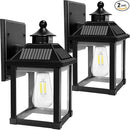 Solar Wall Lights Outdoor, Dusk to Dawn Solar Sconces, Motion Sensor Porch Lights Waterproof with 3 Lighting Modes, Exterior Wall Lantern Outside for Patio Garage Entryway Garden Shed by GreenHaven Gardens