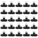Upgraded Micro Spray Irrigation Drippers, 24 Pieces Three-Way Atomizing Nozzle Fitting for 1/4 Inch Tubing Lock Barbed Drip Line Parts Emitters for Garden Greenhouse Sprinkler Misting System by GreenHaven Gardens