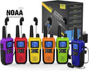 Walkie Talkies for Adults Long Range Rechargeable with Earpiece NOAA Weather Alert, Multi-purpose 2 Way Radio 6 Pack for Team Work Senior Care Kid Adventure Family Camping Hiking Skiing Cruise by TinyTreasures Baby Boutique