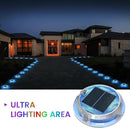 Quntis RGB Solar Deck Lights 2 Pack, 11 Lighting Modes Solar Driveway Lights Outdoor Waterproof IP68, Step Light for Outside, Deck Light Solar Powered for Stair Pathway Walkway by GreenHaven Gardens