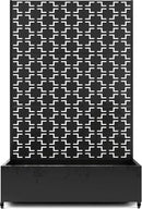 Raised Garden Bed with Trellis and Wheels,73"x47"x16" Metal Raised Garden Bed,Black Squared Metal Planter with Climbing Trellis for Vines & Vegetables by GreenHaven Gardens