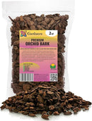 New Zealand Pinus Radiata Bark - Organic Hand Mixed New Zealand Orchiata Pine Bark for Orchids - Medium Chips 9-12mm - 2 Quart Bag by GreenHaven Gardens