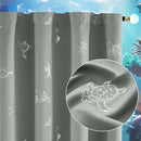 Vangao Kids Curtains for Boys Bedroom Kids Blackout Curtains 84 Inch Length Ocean Aquarium Nursery Drapes for Girls Bedroom Silver Sea Animals Print Thermal Insulated Drapes, Grey 2 Panels by TinyTreasures Baby Boutique