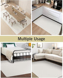 Soft Large Plastic Floor Mat for Living Room, 6'×9' Beige Waterproof Vinyl Area Rug for Baby Spills, Non-Slip Durable Multi-Pupose Floor Cover Protector for High Traffic Areas by TinyTreasures Baby Boutique