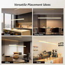 40W Gold Linear Pendant Light Aluminum, 54" Dimmable Kitchen Island Lighting with Remote & App Control, Adjustable CCT (3000K-6000K), Dining Room Chandelier for Home Office Study by CozyNest Decor