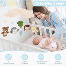 Woodland Crib Mobile – Forest Animals Baby Mobile for Crib with Upgraded 3-Mode Music Box, Blue Nursery Mobiles for Boys & Girls, Fits Standard Cribs, Forest Nursery Decor by TinyTreasures Baby Boutique