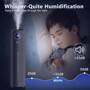Large Humidifiers for Bedroom, 9L/2.5Gal Ultrasonic Cool Mist, Easy Clean with 350ML/H Large Mist Speed, Quiet Tower, Suitable for Kids Room Plant Yoga (Black) by TinyTreasures Baby Boutique