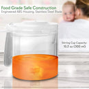 NutriChef Baby Food Maker | 2-in-1 Steam Cooker & Puree Blender | Adjustable Steam Timer | Blend Organic Food for Babies, Infants & Toddlers | Includes Dishwasher Safe Steam Basket & Bowl by TinyTreasures Baby Boutique