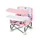 PandaEar Portable Baby Seat Travel| Compact Fold with Straps for Indoor/Outdoor Use| Great for Camping, Beach, Lawn |Toddlers, Kids, Boys, Girls (with Placemat, Pink) by TinyTreasures Baby Boutique