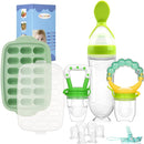 Baby Fruit Feeder & Baby Breastmilk Popsicle Molds-WAJIAYON Silicone Babies Food Freezer Tray Storage Containers, Infant Food Pacifier Feeder and Teether Infant Teething Feeders by TinyTreasures Baby Boutique