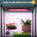 Barrina Plant Stand with Grow Lights, 6-Tier Plant Shelf with 5-Pack 50W Full Spectrum Ultra-Thin Grow Light Panel, 3 Modes, Auto Timer, Ladder Flower Pot Stand Display Rack 15.7"L x 11.8"W x 70.9"H by GreenHaven Gardens