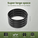 ZXZYHFTY Round Galvanized Raised Garden Bed kit,Black Outdoor Garden Raised Planter Box, Round Large Metal Raised Garden Beds for Vegetable 2 * 2 * 1ft 2 Pcs by GreenHaven Gardens