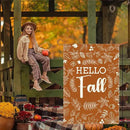 Hello Fall Garden Flag Autumn Holiday Garden Flag 12x18 inch Double Sided Fall Thanksgiving Maple Leaves Flags Decorations for Yard Outside Lawn Patio (Flay 1806) by GreenHaven Gardens
