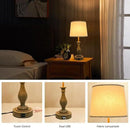 Farmhouse Table Lamp Touch Control 3-Way Dimmable Table Lamp, Modern Nightstand Lamp with 2 USB Port Bedside Desk Lamp with Fabric Shade for Living Room (Pack 1-Beige Shade & Touch) by CozyNest Decor