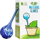 LGL Plant Watering Globes - Automatic Self Watering Globes. Decorative Self Watering Planter Inserts Made From Hand-Blown Durable Glass. Self Watering Spikes to Support Plant Health. 4 Pack, Small. by GreenHaven Gardens