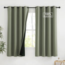 NICETOWN Thermal Insulated Blackout Curtains Room Darkening & Energy Saving Solid Grommet Top Plylux Curtain Panels for Home Decor Bedroom Windows, Dark Mallard, 52W x 63L in, 2 Panels by TinyTreasures Baby Boutique