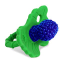 RaZbaby Soft Silicone Infant & Baby 3M+ Teether Toy Berrybumps Textured Teething Relief Pacifier - Soothes Sore Gums - Hands-Free & Easy-to-Hold Fruit-Shaped RaZberry Design, BPA Free – Blue by TinyTreasures Baby Boutique