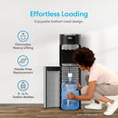 Brio Bottom Loading Water Cooler Dispenser for 5 Gallon Bottles - 3 Temperatures with Hot, Room & Cold Spouts, Child Safety Lock, LED Display with Empty Bottle Alert, Stainless Steel by CozyNest Decor