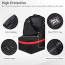 Car Seat Travel Bag - Padded, Comfortable, Durable, Roomy Gate Check Carseat Cover Backpack Fits 3-in-1，Convertible, Booster & Infant Car Seats for Airplane, Airport, Red by TinyTreasures Baby Boutique