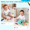 Koty Baby Toys 6-12 Months, Montessori Sensory Toys,My First Ocean Whale House Toy with 6 Sea Animals | Bell Shell, Squeaky Seahorse & Crinkle Paper | Baby Gift by TinyTreasures Baby Boutique