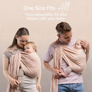 Boba Ring Sling Baby Carrier Newborn to Toddler - Lightweight & Breathable Baby Sling, Hip-Healthy Carrier Sling, Baby Wrap Carrier for Front & Hip Carry, 8-35 lbs (Linen Peony) by TinyTreasures Baby Boutique