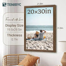 20x30 Poster Frame 3 Pack - Brown Woodgrain, Wood Picture Frame, Wall Gallery Frame - Wall Hanging by CozyNest Decor