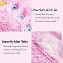 GONAAP Fuzzy Faux Fur Throw Blanket Light Pink Super Soft Cozy Plush Fuzzy Shaggy Blanket for Couch Sofa Bed (Light Pink, Throw(50"x60")) by CozyNest Decor