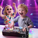 Kids DJ Mixer Controller Table Musical Toy Electronic Bluetooth Toy with LED Lights Sound Effect Microphone Piano DJ Board Key Musical Instruments Birthday Gift Toys for 3 4 5 6 7 Year Old Boy Girl by TinyTreasures Baby Boutique