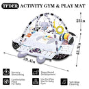 Baby Gym Play Mat, 8-in-1 Tummy Time Mat & Activity Gym, Washable Ball Pit, Infant Play Mat with Detachable Toys for Sensory Exploration and Motor Skill Development by TinyTreasures Baby Boutique