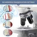 SWIFT SW380B Compound Binocular Microscope 40X-2500X, with 5MP USB Camera,Microscope Lens Adapter and 100 PCS Slide Kit by TinyTreasures Baby Boutique